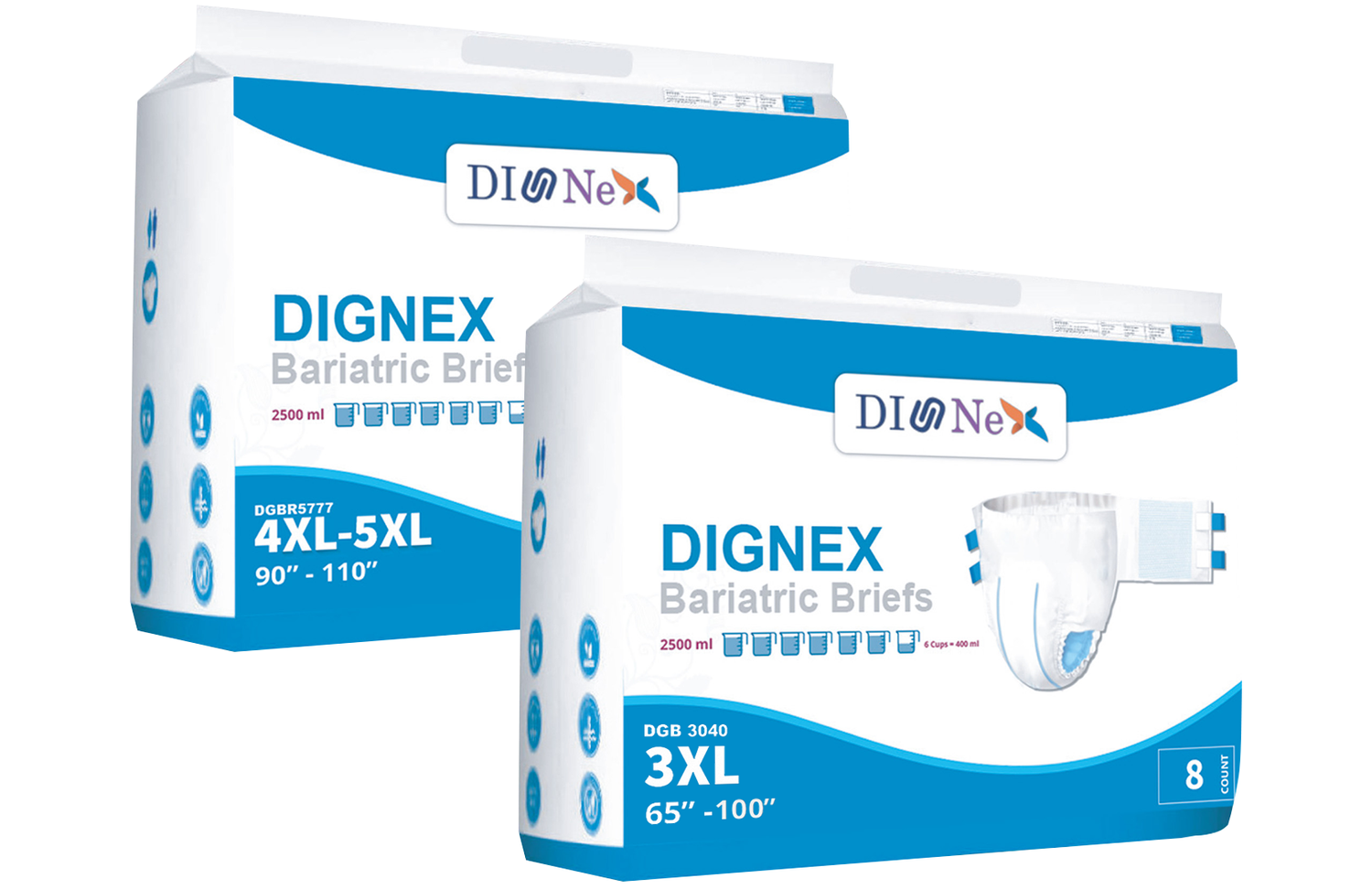 Diginex Bariatric Briefs for Adults: Effective Incontinence Solution